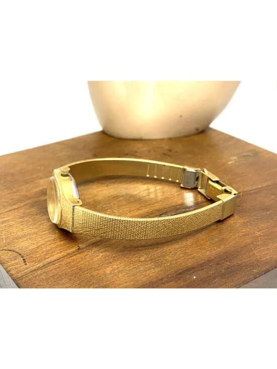 Pulsar Women\'s Watch Y481-1100 Vintage Quartz Gold Dial Stainless Steel 19mm main image 9